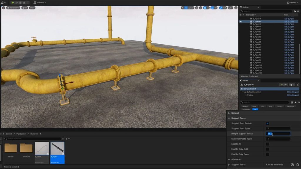 图片[2]1Li-Digital Art Education【UE资源】程序化管道系统-Pipe System Pack1Li-Digital Art Education1Li