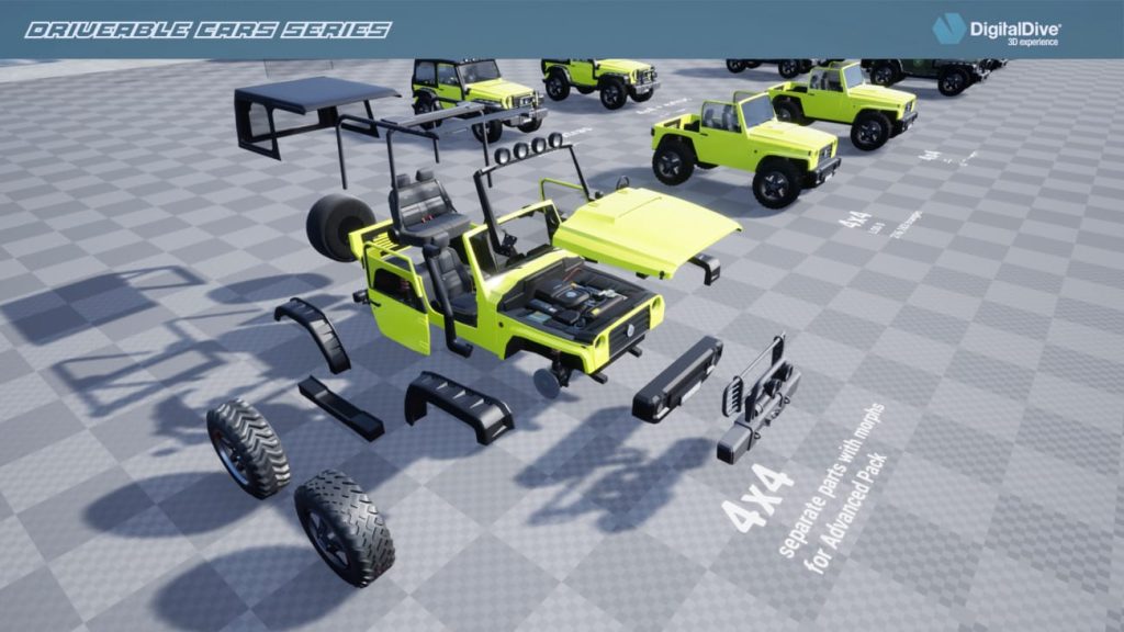 图片[9]1Li-Digital Art Education【UE资源】可驾驶的越野汽车-Drivable Cars: 4x4 Off Road Four Wheel Drive Car1Li-Digital Art Education1Li