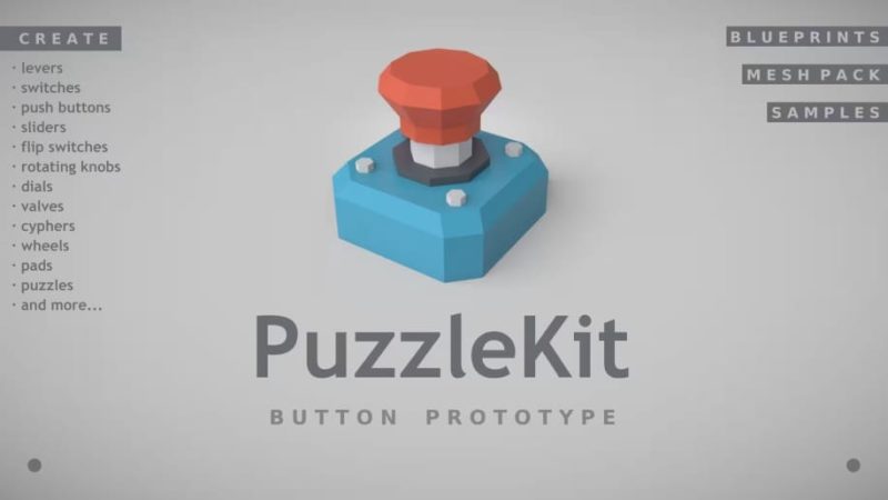 【UE资源】按钮交互蓝图包-Button Prototype Kit1Li-Digital Art Education1Li