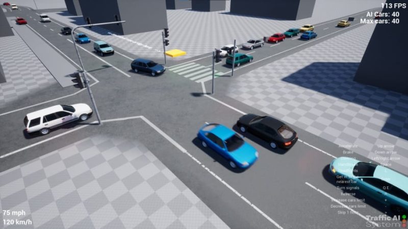 【UE资源】人工智能交通系统-Traffic AI System1Li-Digital Art Education1Li