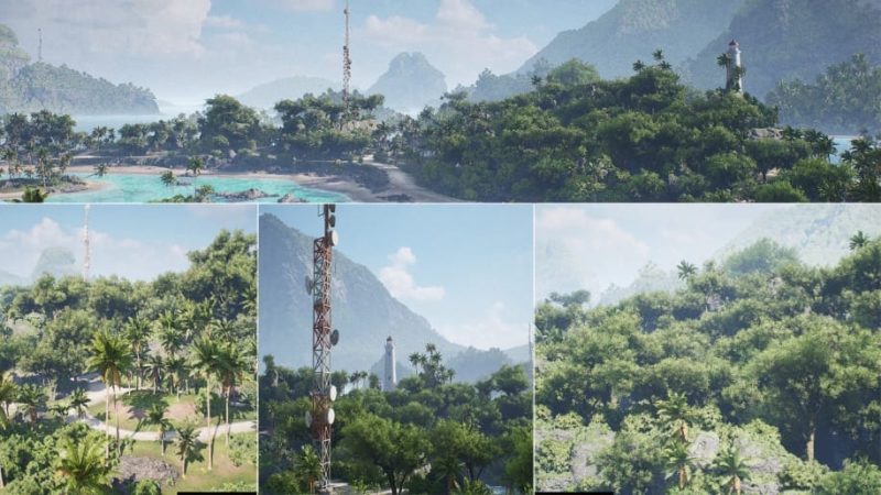 【UE资源】热带岛屿场景资源-Tropical Islands1Li-Digital Art Education1Li