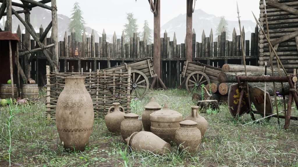 图片[6]1Li-Digital Art Education【UE资源】中世纪木制堡垒场景-Medieval Wooden Fort - Military War Camp - Palisade Wall Fence - Bandit camp1Li-Digital Art Education1Li