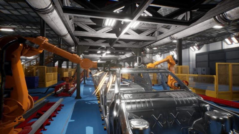 【UE资源】汽车焊接生产线场景-Car Welding Line1Li-Digital Art Education1Li