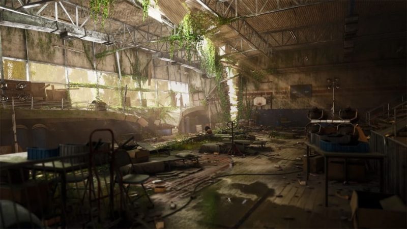 【UE资源】废弃的篮球场/体育馆-Abandoned Basketball Court/Gym1Li-Digital Art Education1Li