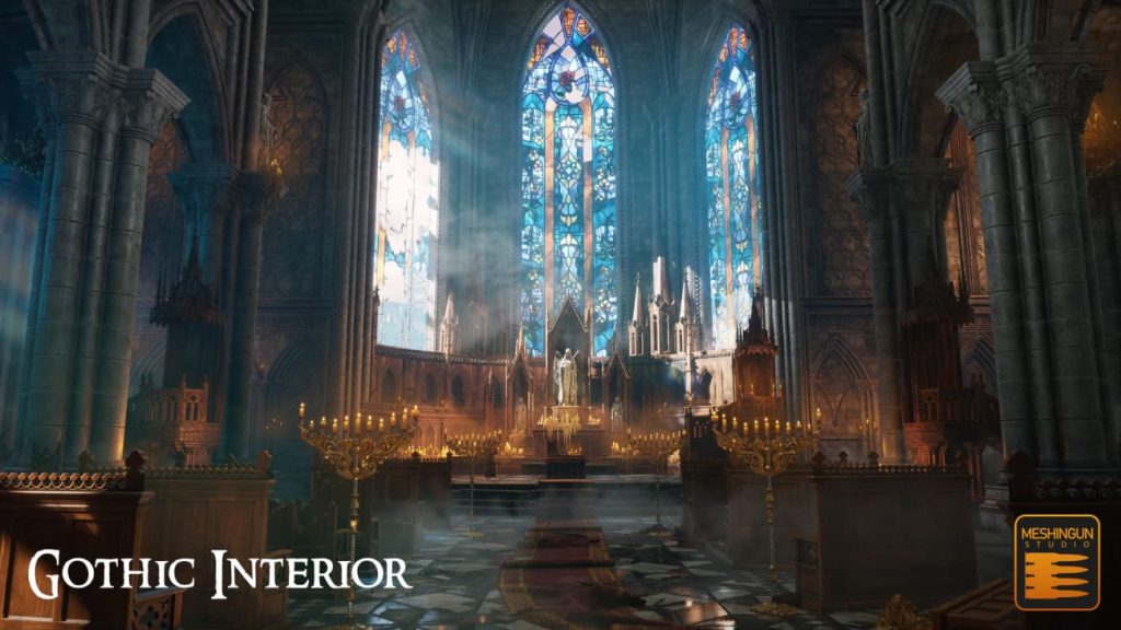 图片[2]1Li-Digital Art Education【UE资源】哥特式室内场景-Gothic Interior Megapack1Li-Digital Art Education1Li