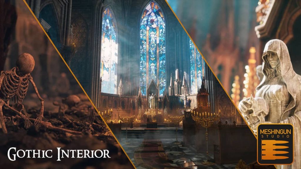 图片[8]1Li-Digital Art Education【UE资源】哥特式室内场景-Gothic Interior Megapack1Li-Digital Art Education1Li