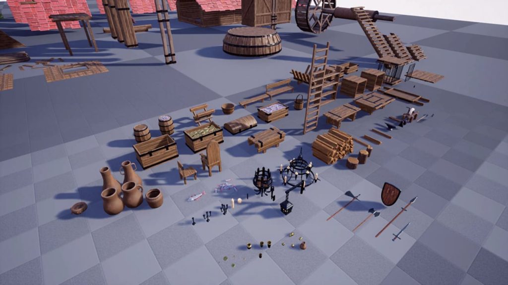 图片[2]1Li-Digital Art Education【UE资源】模块化的中世纪城市码头-Modular Medieval Docks - Medieval Town - Medieval Docks [Interiors Included]1Li-Digital Art Education1Li
