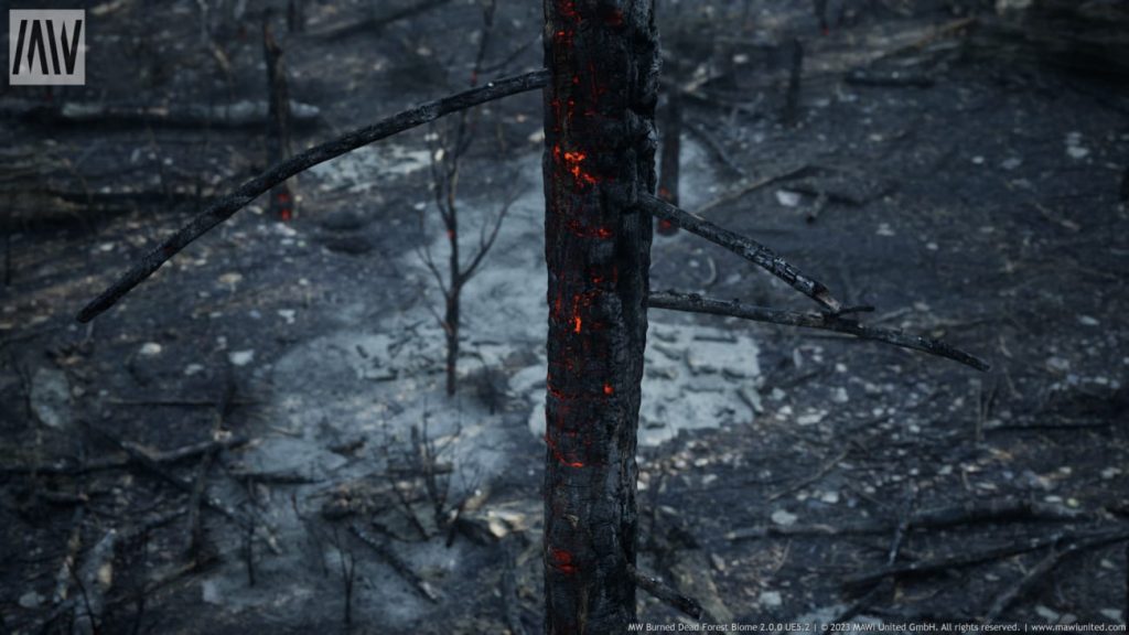 图片[1]1Li-Digital Art Education【UE资源】烧毁的枯树森林生物群落-MW Burned Dead Trees Forest Biome1Li-Digital Art Education1Li