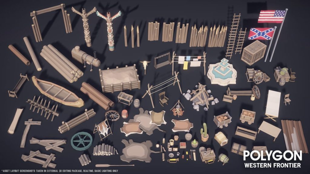 图片[3]1Li-Digital Art Education【UE资源】风格化西部环境包-POLYGON - Western Frontier Pack1Li-Digital Art Education1Li