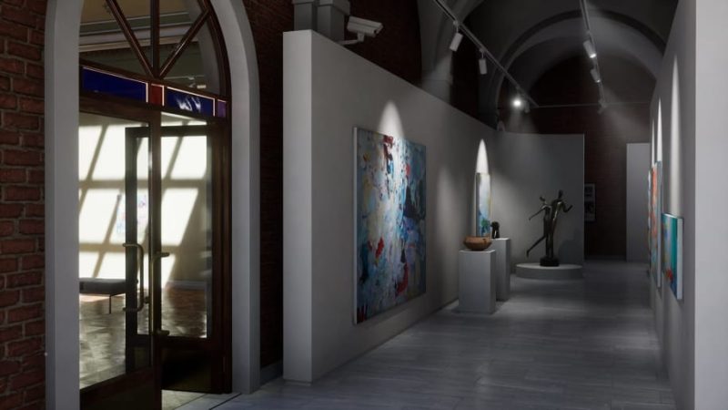 【UE资源】现代艺术画廊-Contemporary Art Gallery1Li-Digital Art Education1Li