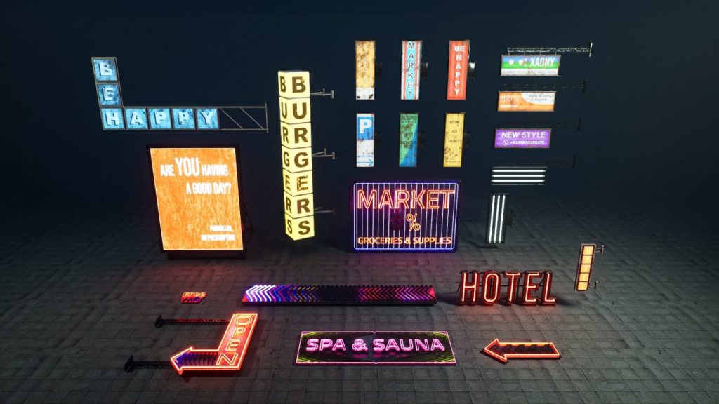 图片[7]1Li-Digital Art Education【UE资源】雨中霓虹街道-Rainy Neon Streets1Li-Digital Art Education1Li
