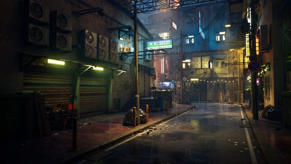 图片[4]1Li-Digital Art Education【UE资源】雨中霓虹街道-Rainy Neon Streets1Li-Digital Art Education1Li