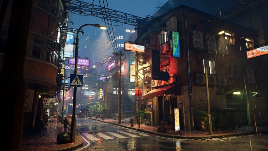 图片[1]1Li-Digital Art Education【UE资源】雨中霓虹街道-Rainy Neon Streets1Li-Digital Art Education1Li