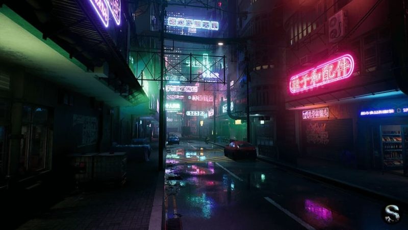 【UE资源】赛博朋克城市包-Neon City Complete pack1Li-Digital Art Education1Li