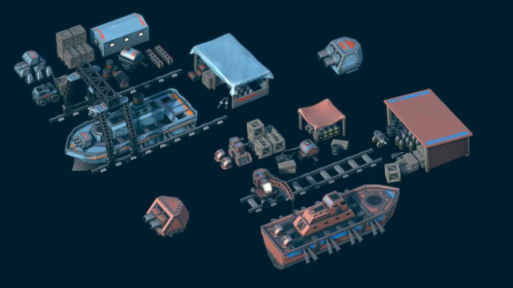 图片[2]1Li-Digital Art Education【UE资源】风格化战舰系列-Set of Warships1Li-Digital Art Education1Li