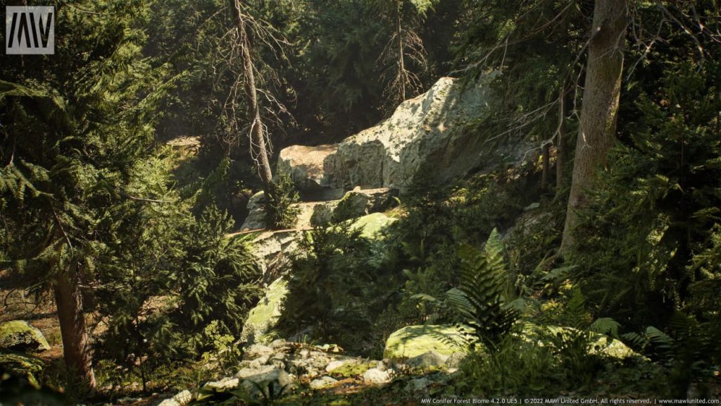 图片[1]1Li-Digital Art Education【UE资源】针叶树森林资源包-MW Conifer Trees Forest Biome1Li-Digital Art Education1Li