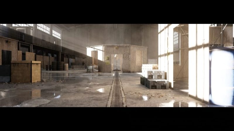 【UE资源】军事训练仓库-Military Training Warehouse1Li-Digital Art Education1Li