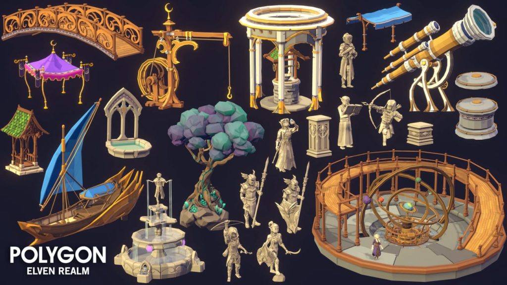 图片[5]1Li-Digital Art Education【UE资源】POLYGON精灵王国-POLYGON - Elven Realm1Li-Digital Art Education1Li