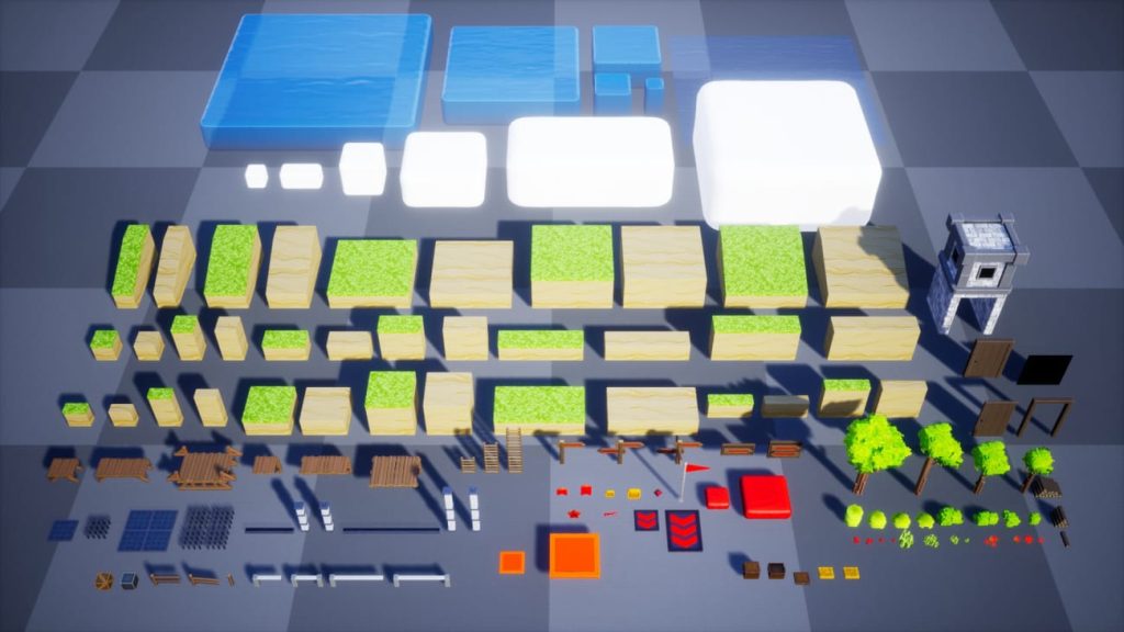 图片[1]1Li-Digital Art Education【UE资源】风格化的魔方世界-PLATFORMER - Stylized Cube World Vol.11Li-Digital Art Education1Li