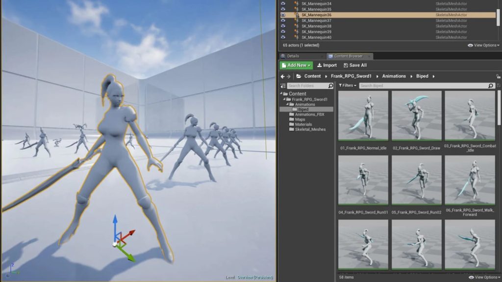 图片[3]1Li-Digital Art Education【UE资源】动作角色挥剑动画（基础套装）-Frank Action RPG Sword 1 (Basic Set)1Li-Digital Art Education1Li