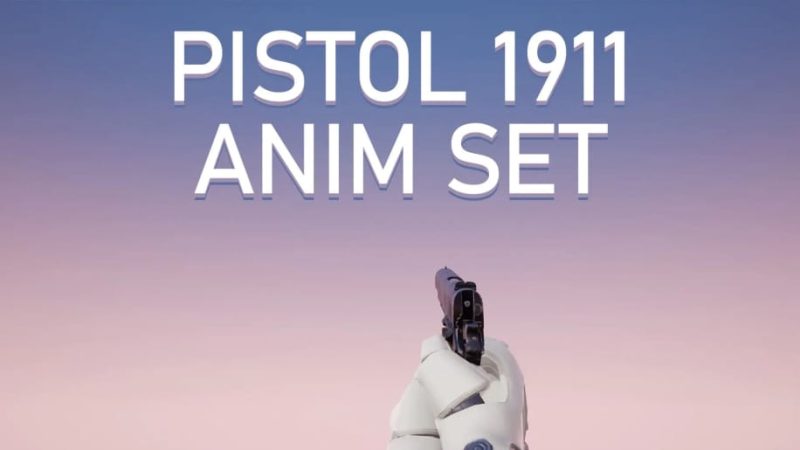 【UE资源】手枪动画合集包-Pistol 1911 Anim Set1Li-Digital Art Education1Li