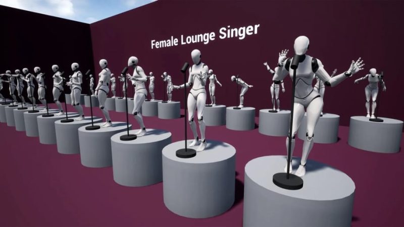 【UE资源】女歌手动画包-Female Lounge Singer1Li-Digital Art Education1Li