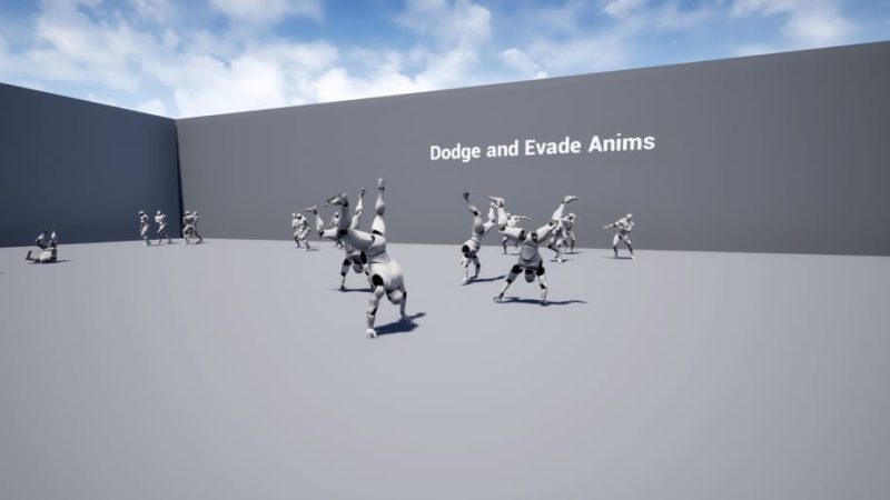 【UE资源】闪避和躲避动画-Dodge and Evade Anims1Li-Digital Art Education1Li