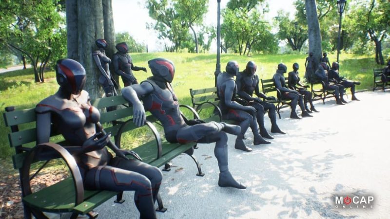 【UE资源】悠闲生活动作包-Park Life - MoCap Pack1Li-Digital Art Education1Li