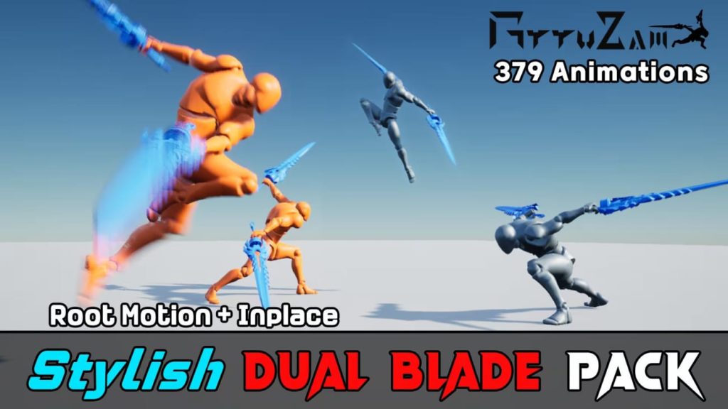 图片[1]1Li-Digital Art Education【UE资源】双刃动作动画包-Stylish Dual Blade Pack Action RPG & TPS & TopDown Game1Li-Digital Art Education1Li