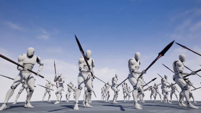 【UE资源】枪戟动画合集包-Spear And Halberd Animset1Li-Digital Art Education1Li