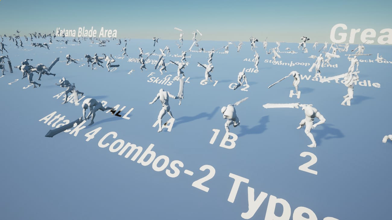 图片[2]1Li-Digital Art Education【UE资源】刀剑对抗动画合集包-2 Assets Powerful Sword Pack1Li-Digital Art Education1Li