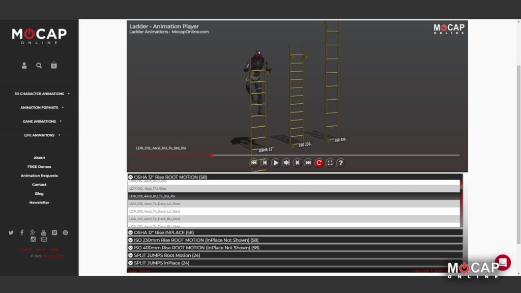 图片[2]1Li-Digital Art Education【UE资源】攀爬动作包-Ladder Pro - Mocap Pack1Li-Digital Art Education1Li