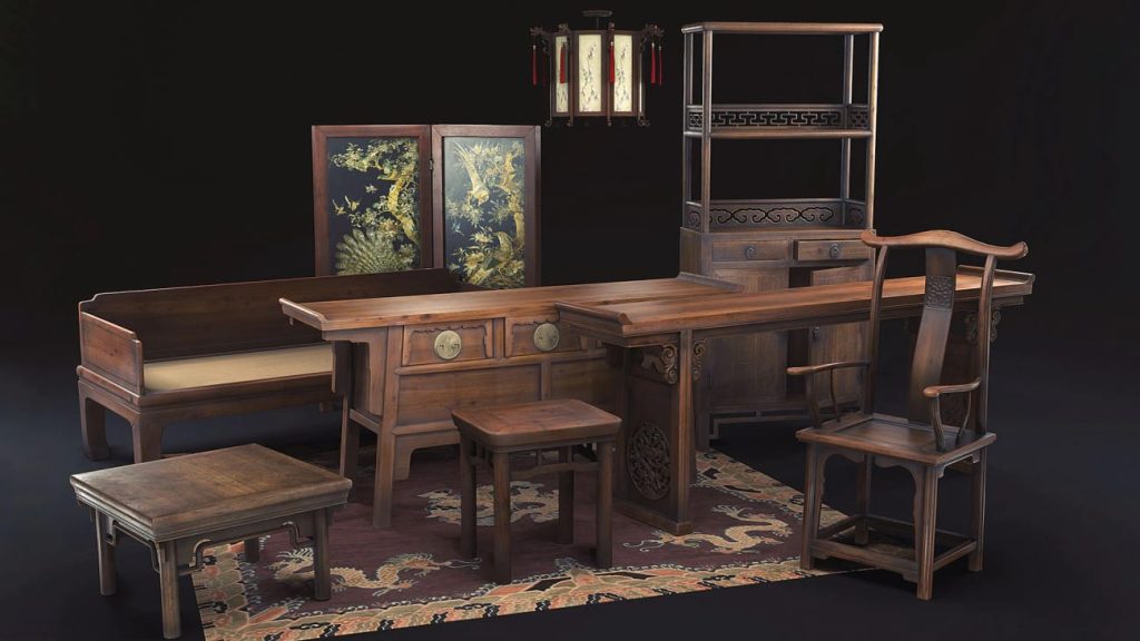 图片[1]1Li-Digital Art Education【UE资源】中国风家具-Chinese Furniture1Li-Digital Art Education1Li