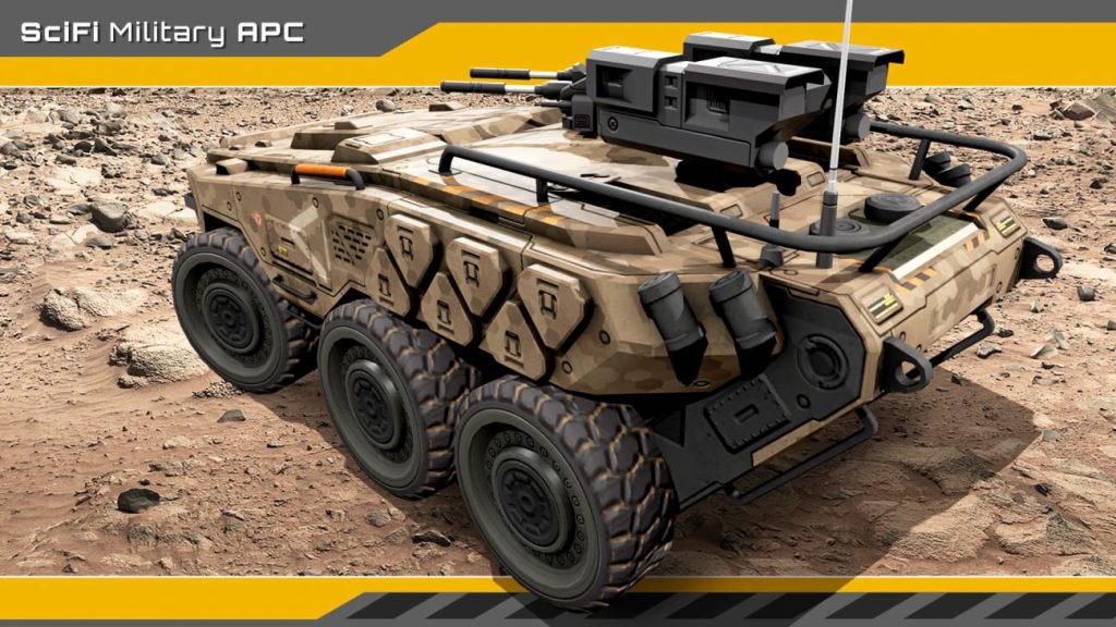 图片[6]1Li-Digital Art Education【UE资源】科幻军用装甲车-SciFi Military APC1Li-Digital Art Education1Li