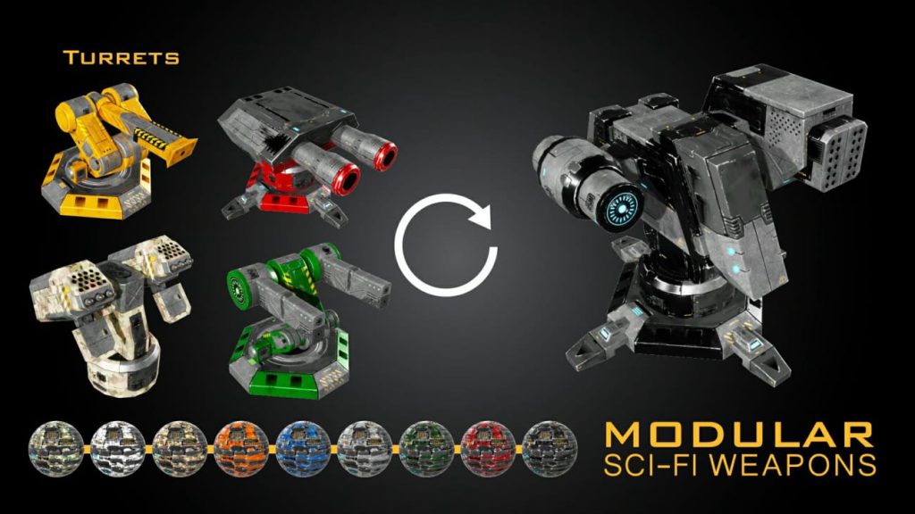 图片[2]1Li-Digital Art Education【UE资源】模块化科幻武器-Modular Sci-Fi Weapons1Li-Digital Art Education1Li
