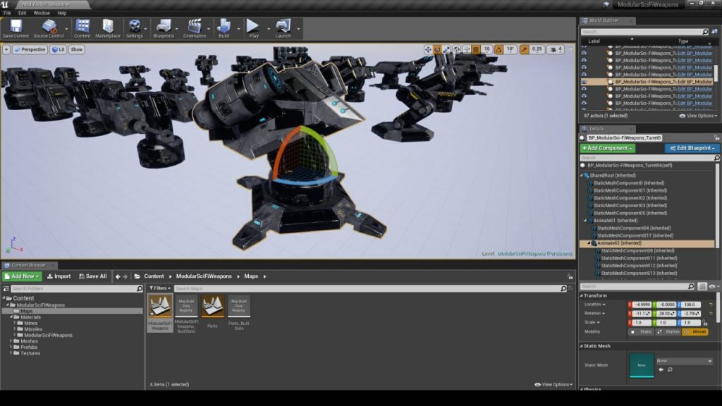 图片[1]1Li-Digital Art Education【UE资源】模块化科幻武器-Modular Sci-Fi Weapons1Li-Digital Art Education1Li