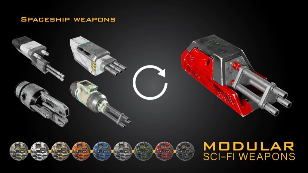 图片[8]1Li-Digital Art Education【UE资源】模块化科幻武器-Modular Sci-Fi Weapons1Li-Digital Art Education1Li