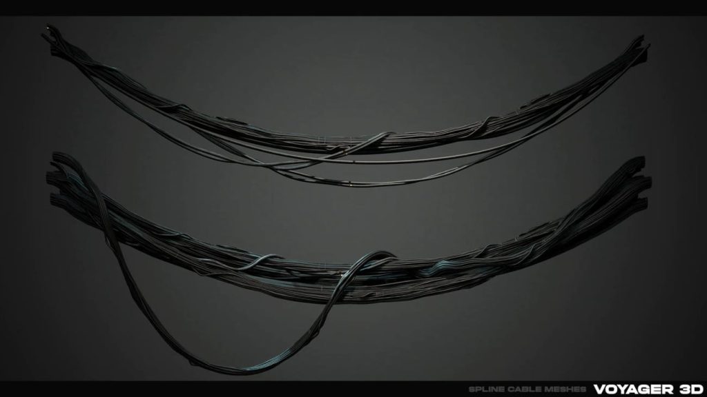 图片[3]1Li-Digital Art Education【UE资源】样条电缆合集包-Spline Cable Kit1Li-Digital Art Education1Li