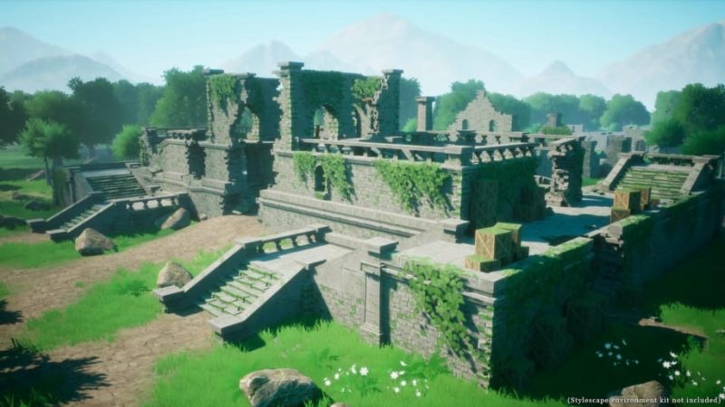 【UE资源】模块风格化废墟资源-Stylescape: Ruins1Li-Digital Art Education1Li