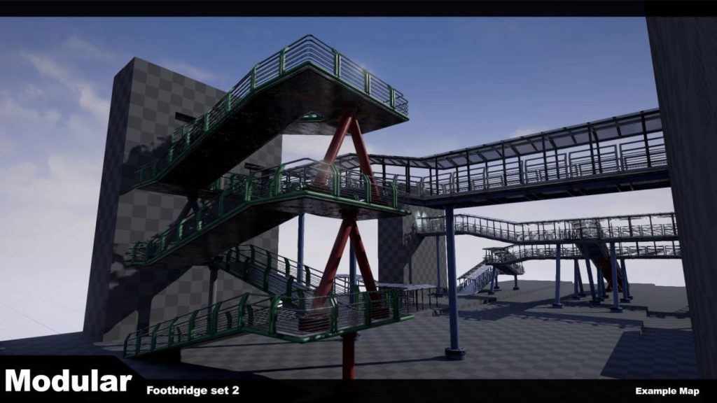 图片[5]1Li-Digital Art Education【UE资源】模块化人行天桥套装-Modular Footbridge Set 21Li-Digital Art Education1Li
