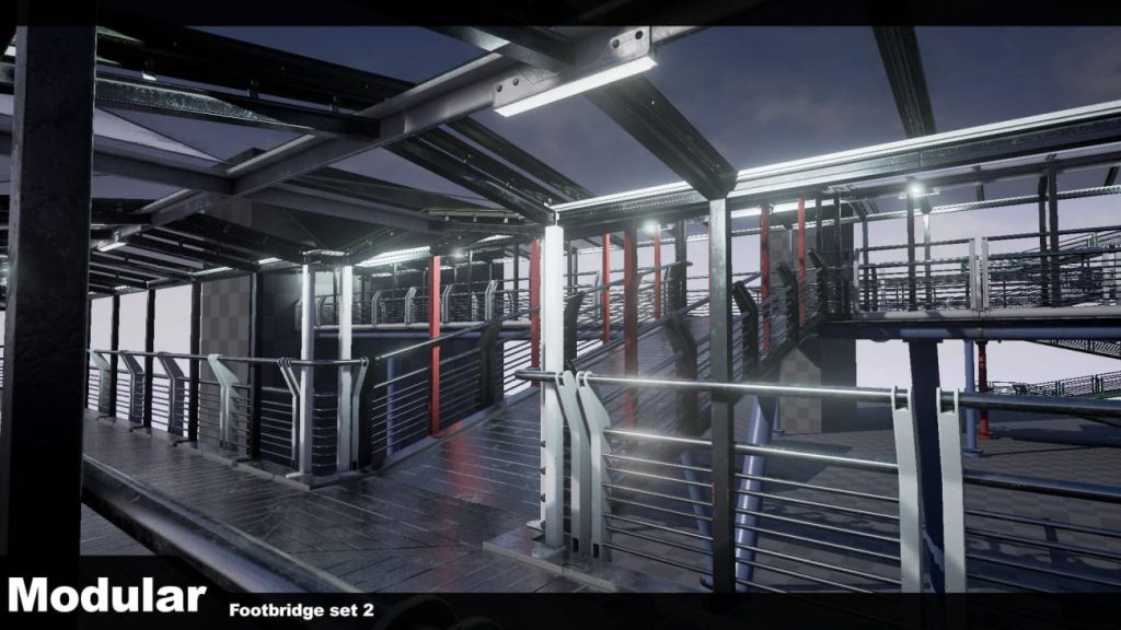 图片[7]1Li-Digital Art Education【UE资源】模块化人行天桥套装-Modular Footbridge Set 21Li-Digital Art Education1Li