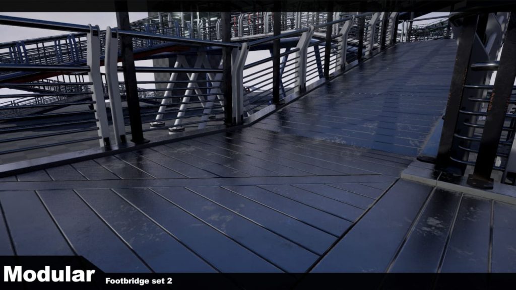 图片[3]1Li-Digital Art Education【UE资源】模块化人行天桥套装-Modular Footbridge Set 21Li-Digital Art Education1Li