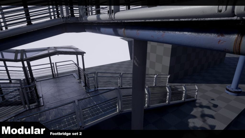 图片[4]1Li-Digital Art Education【UE资源】模块化人行天桥套装-Modular Footbridge Set 21Li-Digital Art Education1Li