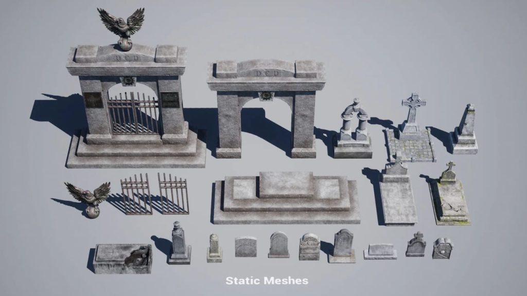 图片[7]1Li-Digital Art Education【UE资源】墓地资源包-Cemetery - VOL.11Li-Digital Art Education1Li