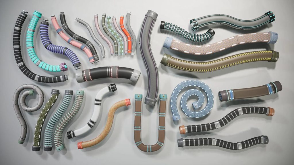 图片[4]1Li-Digital Art Education【UE资源】样条线科幻电缆-SciFi Spline Cables1Li-Digital Art Education1Li