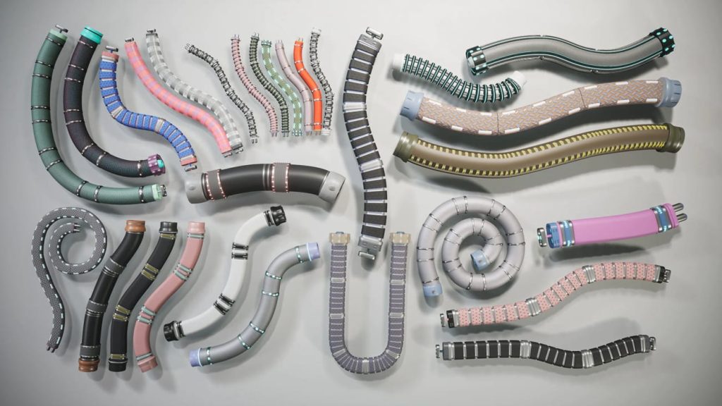 图片[2]1Li-Digital Art Education【UE资源】样条线科幻电缆-SciFi Spline Cables1Li-Digital Art Education1Li