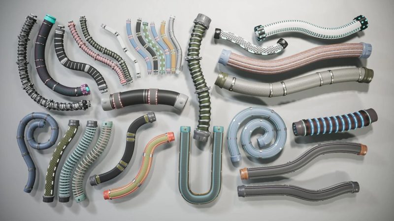 【UE资源】样条线科幻电缆-SciFi Spline Cables1Li-Digital Art Education1Li