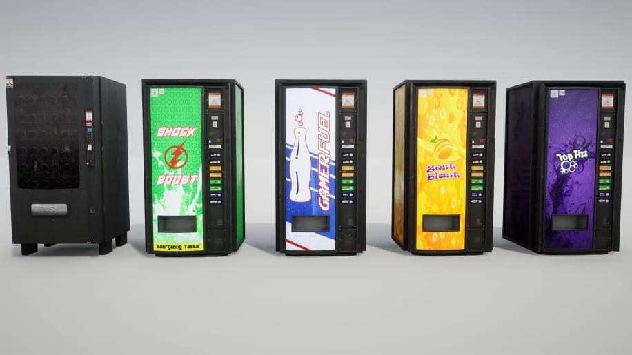 【UE资源】自动售货机+食品和饮料道具包-Vending Machine + Food & Drink – Prop Pack