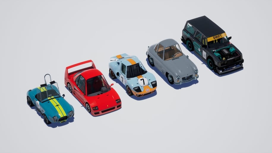 【UE资源】卡通汽车合集包-Cartoon Cars 2019