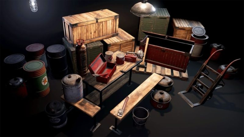 【UE资源】复古工业道具-Retro Industrial Props1Li-Digital Art Education1Li